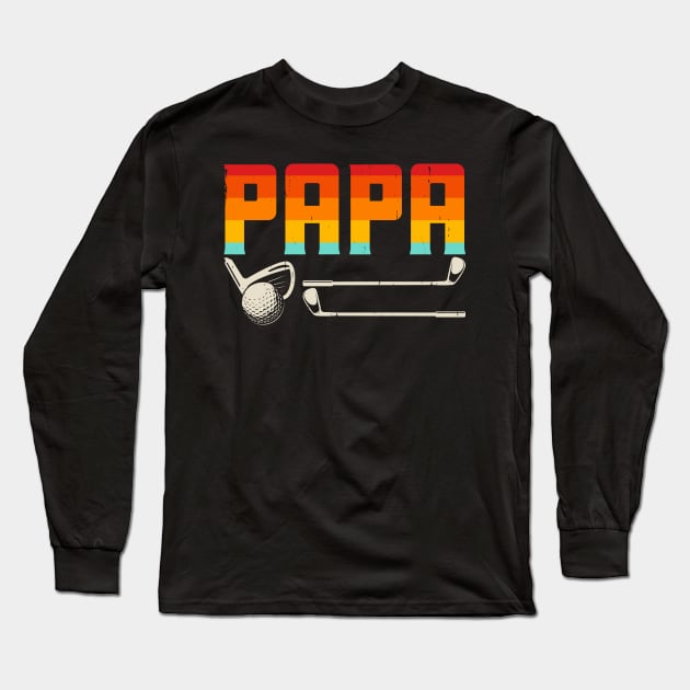 Papa Golf T Shirt For Women Men Long Sleeve T-Shirt by Pretr=ty